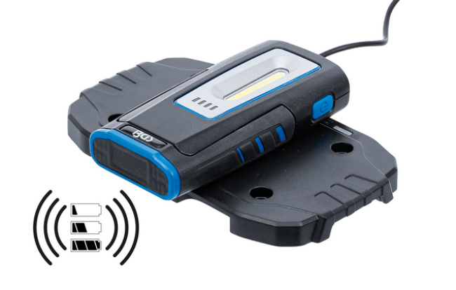 Preview: Lagerräumungsaktion: LED-Arbeitsleuchte mit induktiver Ladefunktion